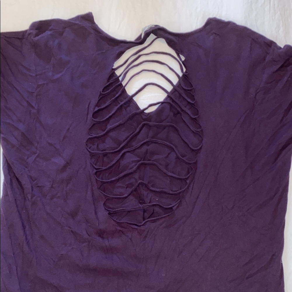 Express purple workout top